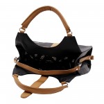 Beau Design Stylish Black Color Imported PU Leather Casual Handbag With Double Handle For Women's/Ladies/Girls Beau Design Stylish Black Color Imported PU Leather Casual Handbag With Double Handle For Women's/Ladies/Girls